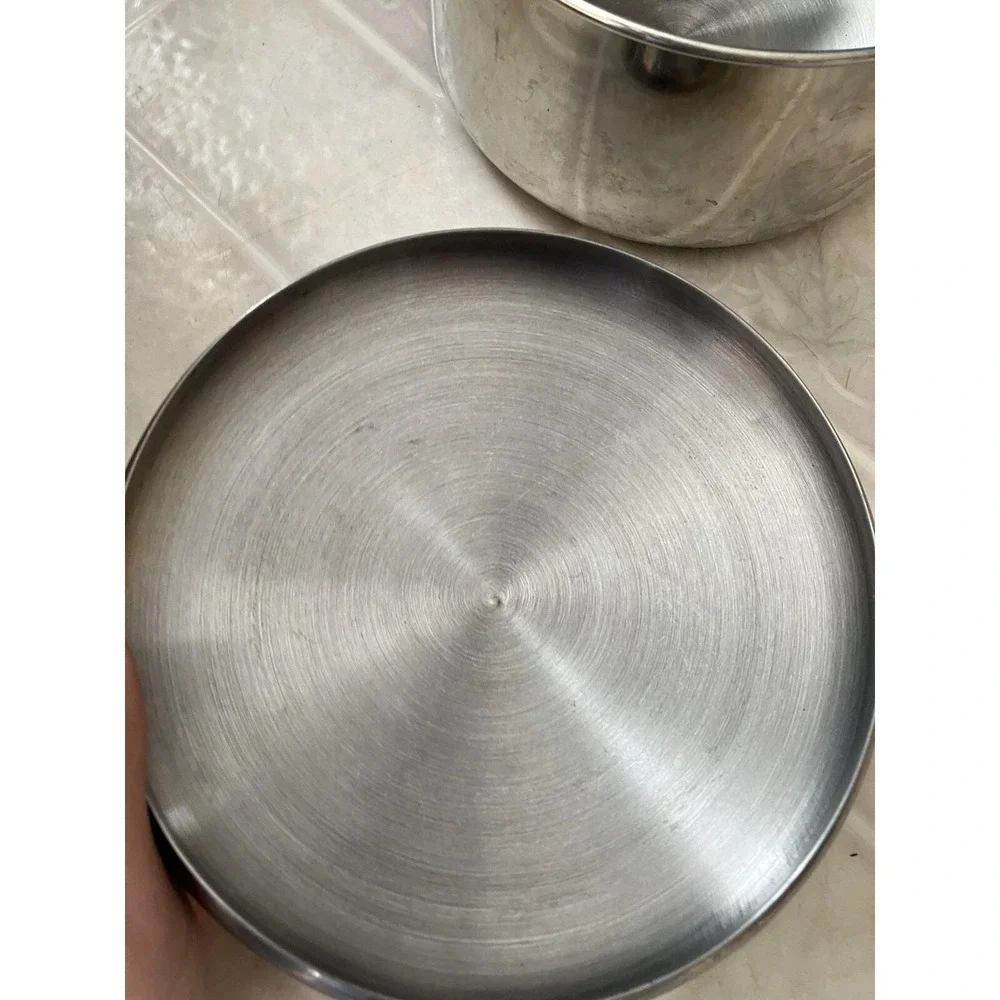 Revere Ware 1.5 Qt Quart Sauce Pan w/Lid Stainless DISC Bottom Indonesia W/ lid